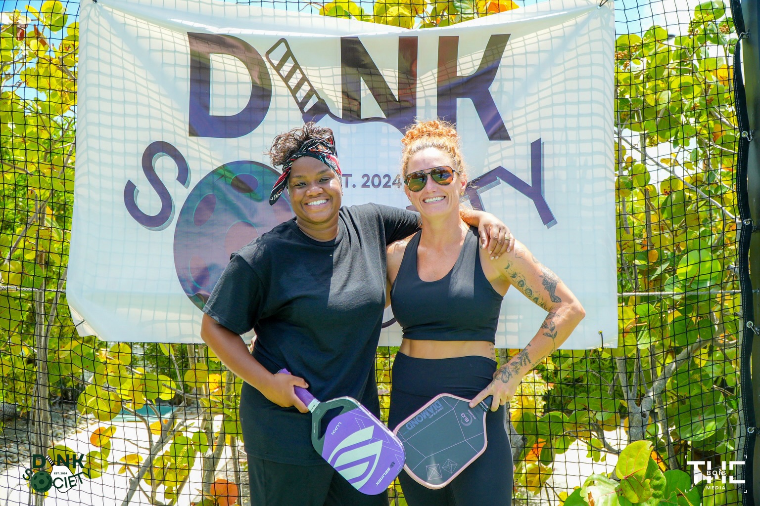 Members repping the Dink Society banner